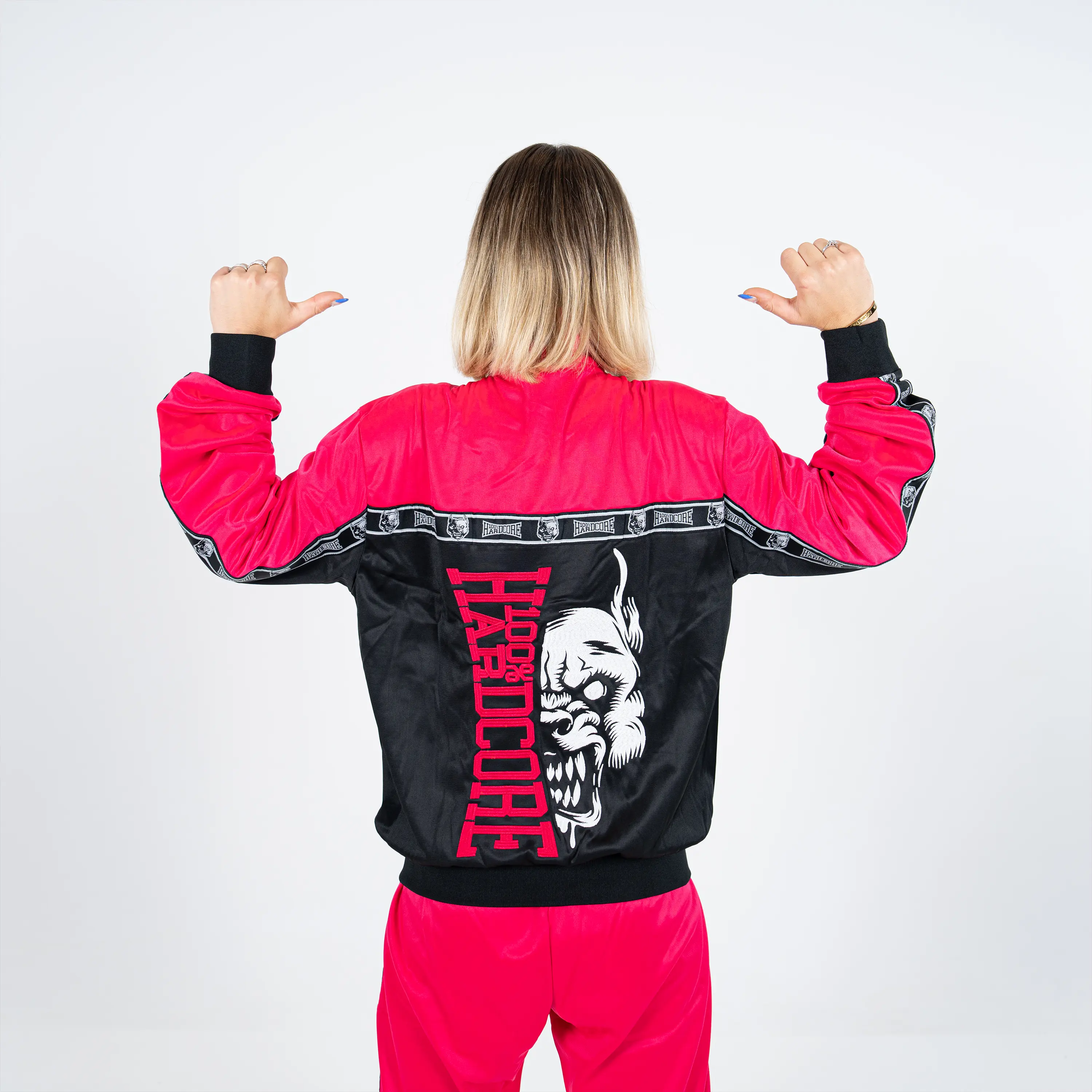 100% Hardcore Training Jacket Essential Pink - Image 3