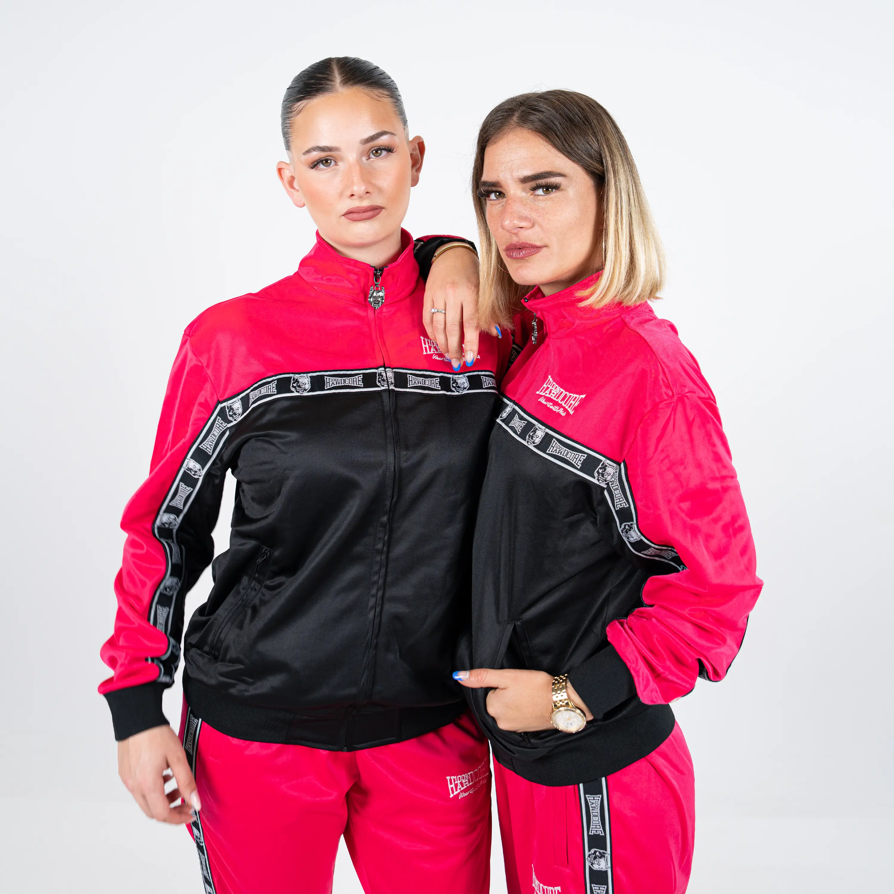 100% Hardcore Training Jacket Essential Pink - Image 4