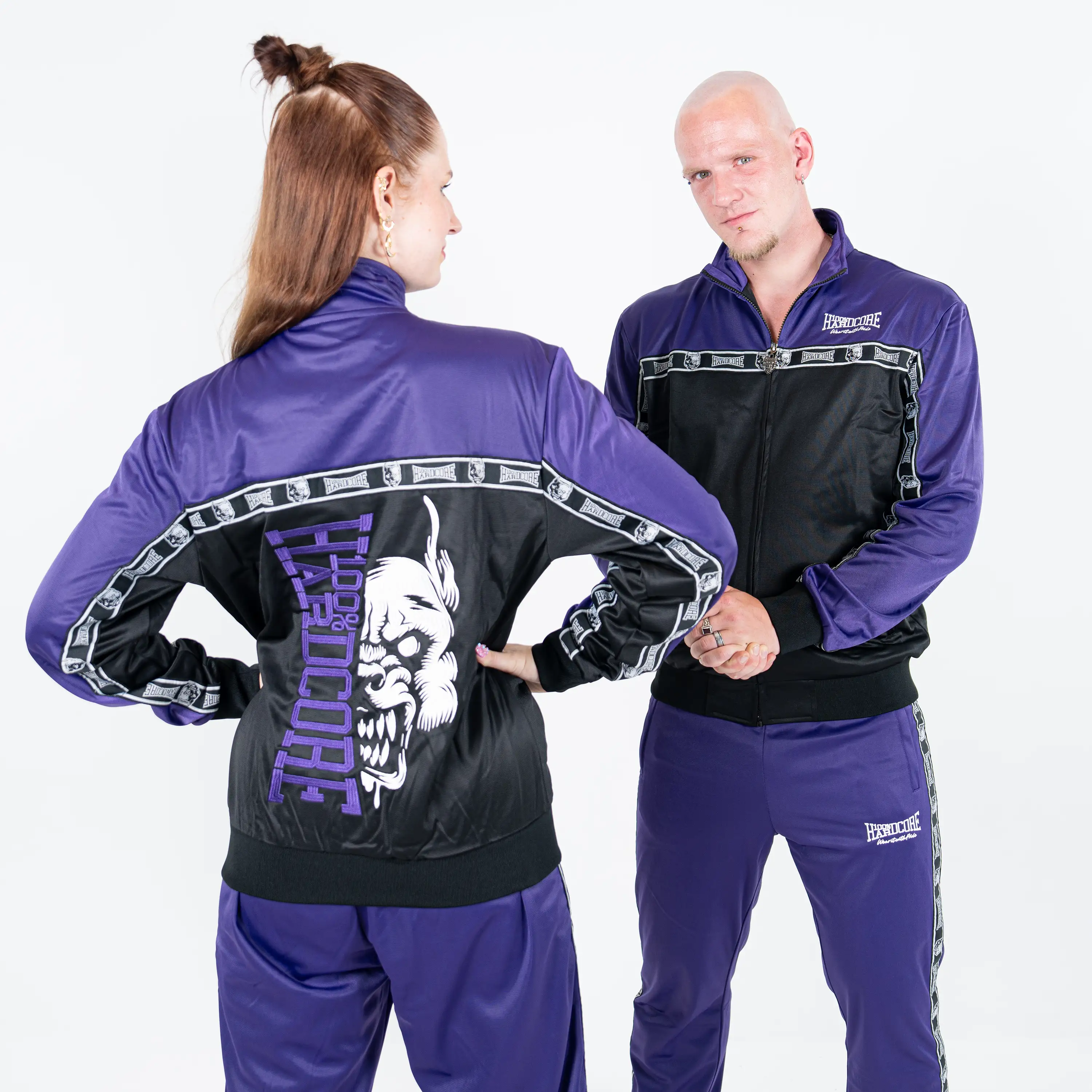 100% Hardcore Training Jacket Essential Purple - Image 3