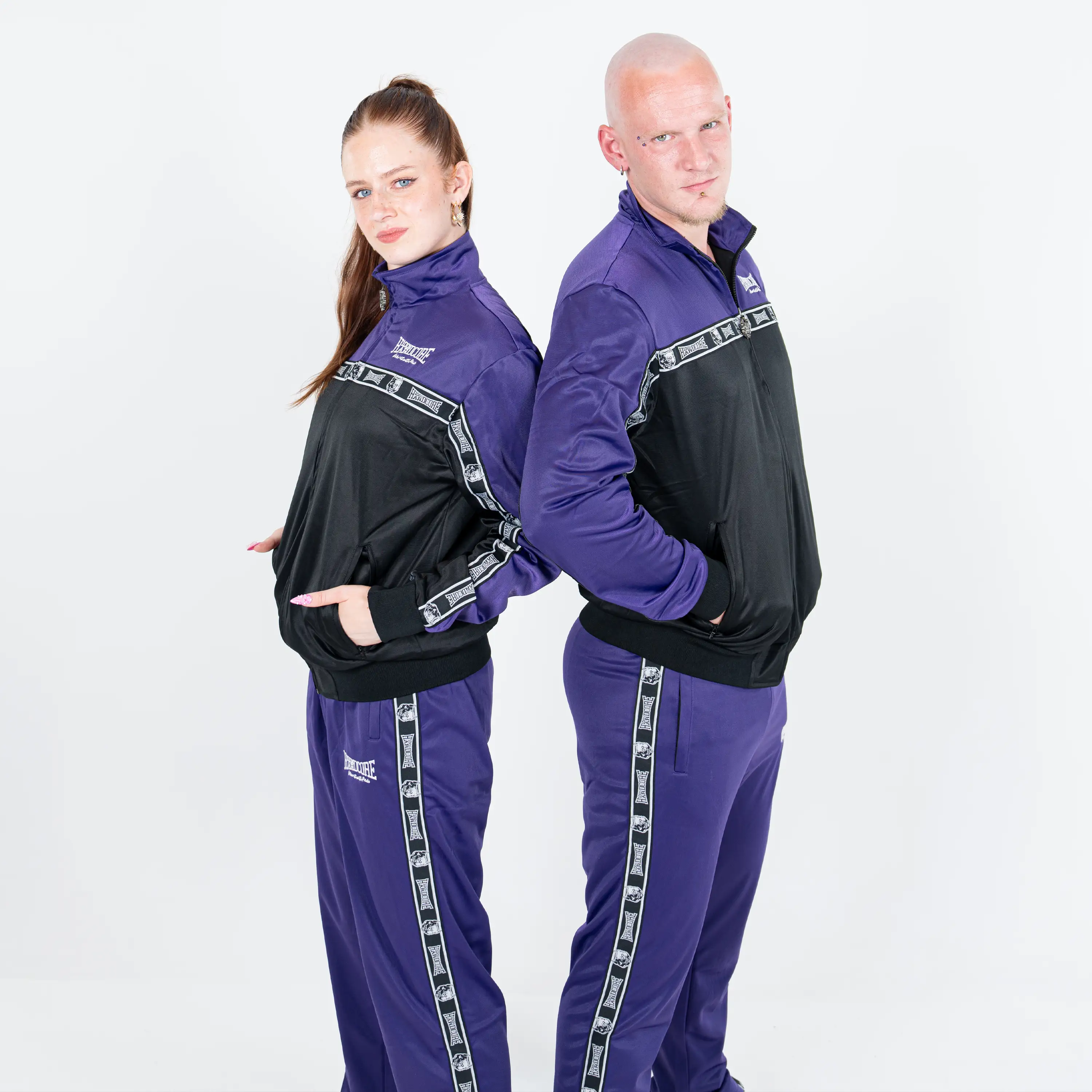 100% Hardcore Training Jacket Essential Purple - Image 4