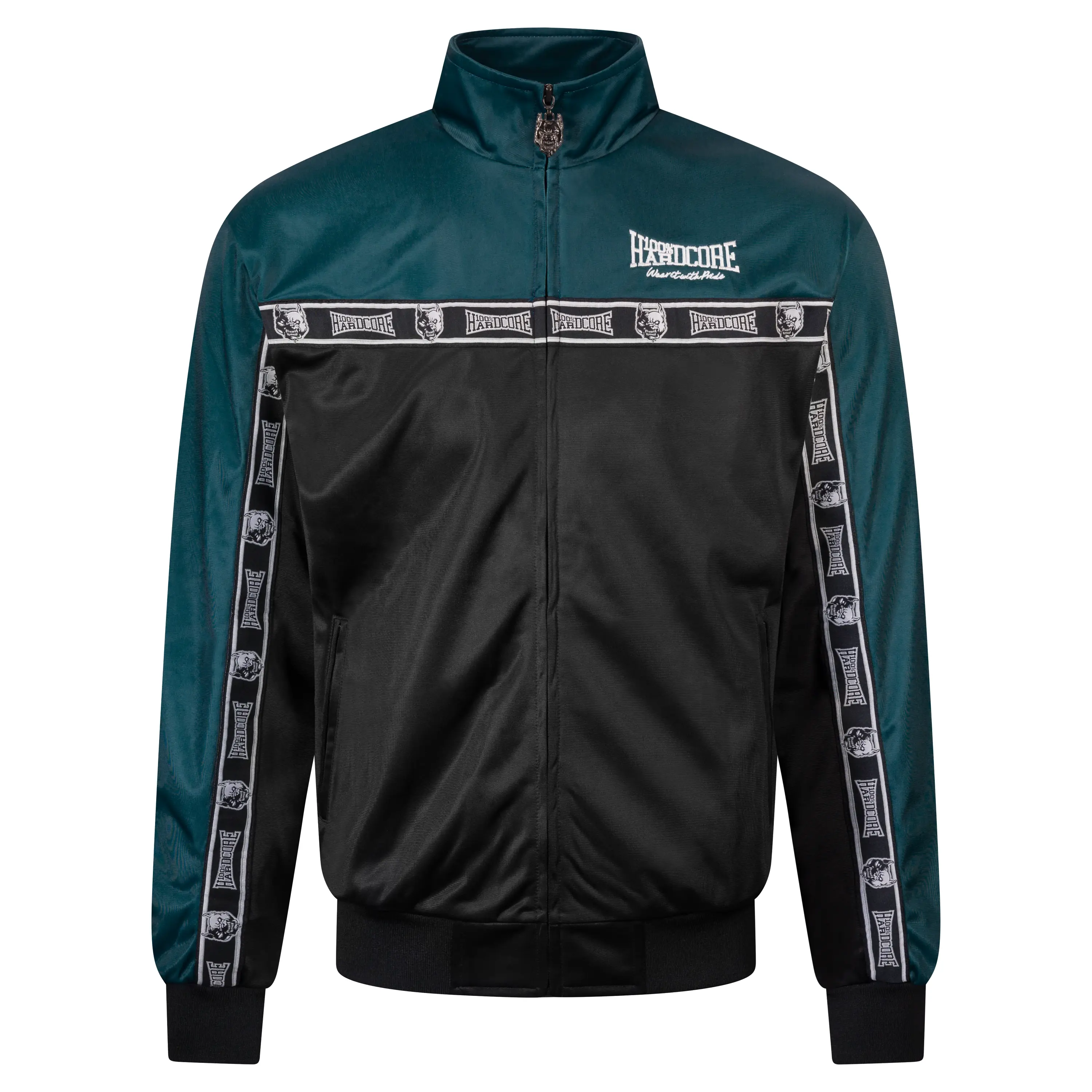 100% Hardcore Training jacket Essential Teal - Image 5