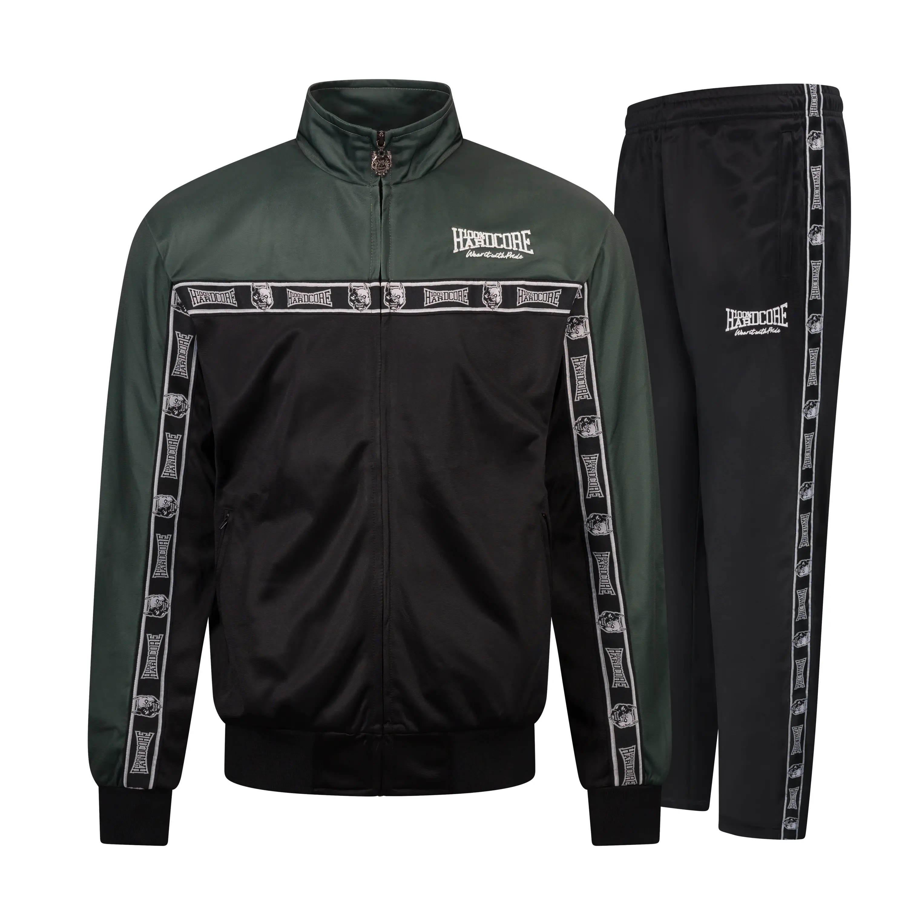 100% Hardcore Trainingsuit Essential Dark Green/Black
