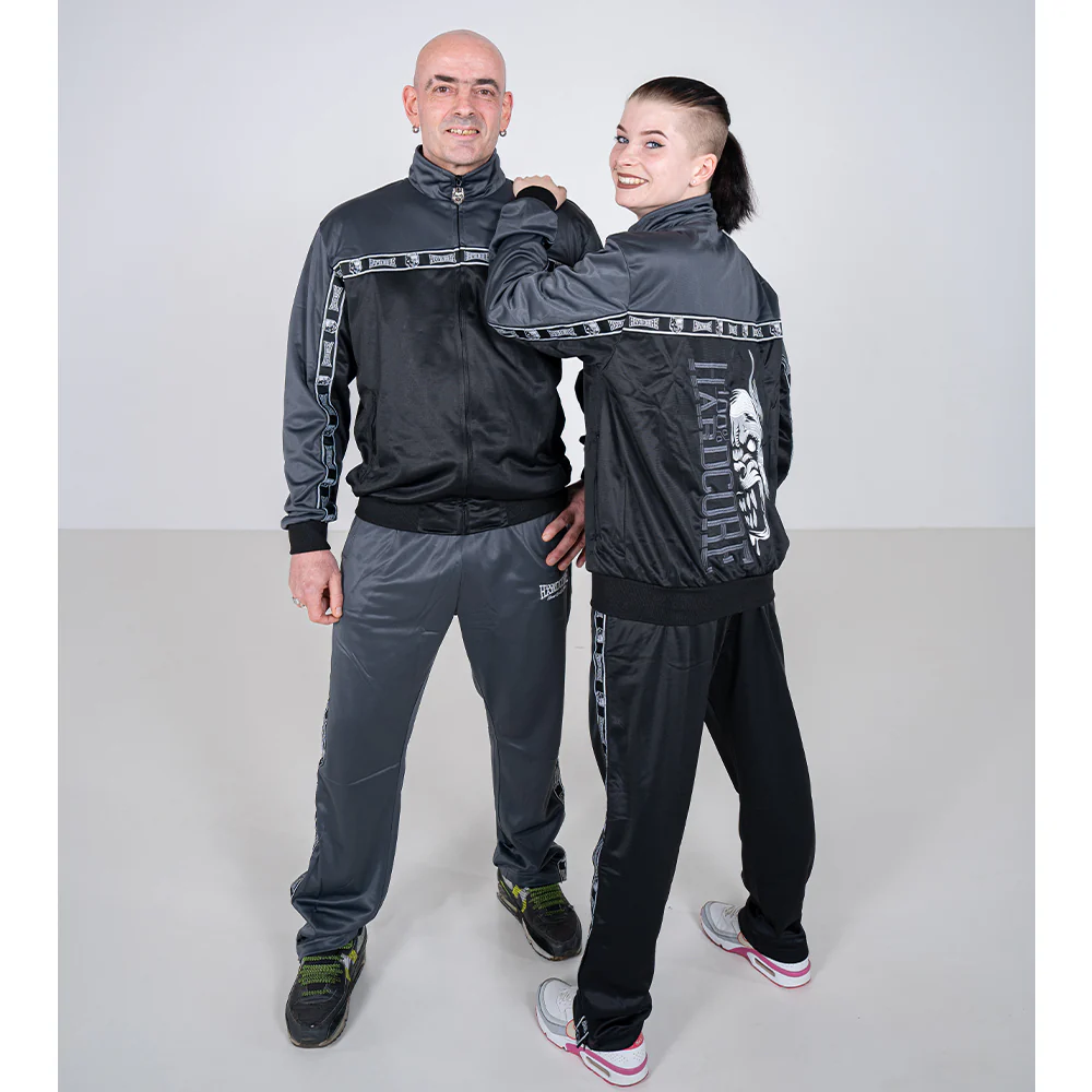 100% Hardcore Trainingsuit Essential Grey/Black - Image 3