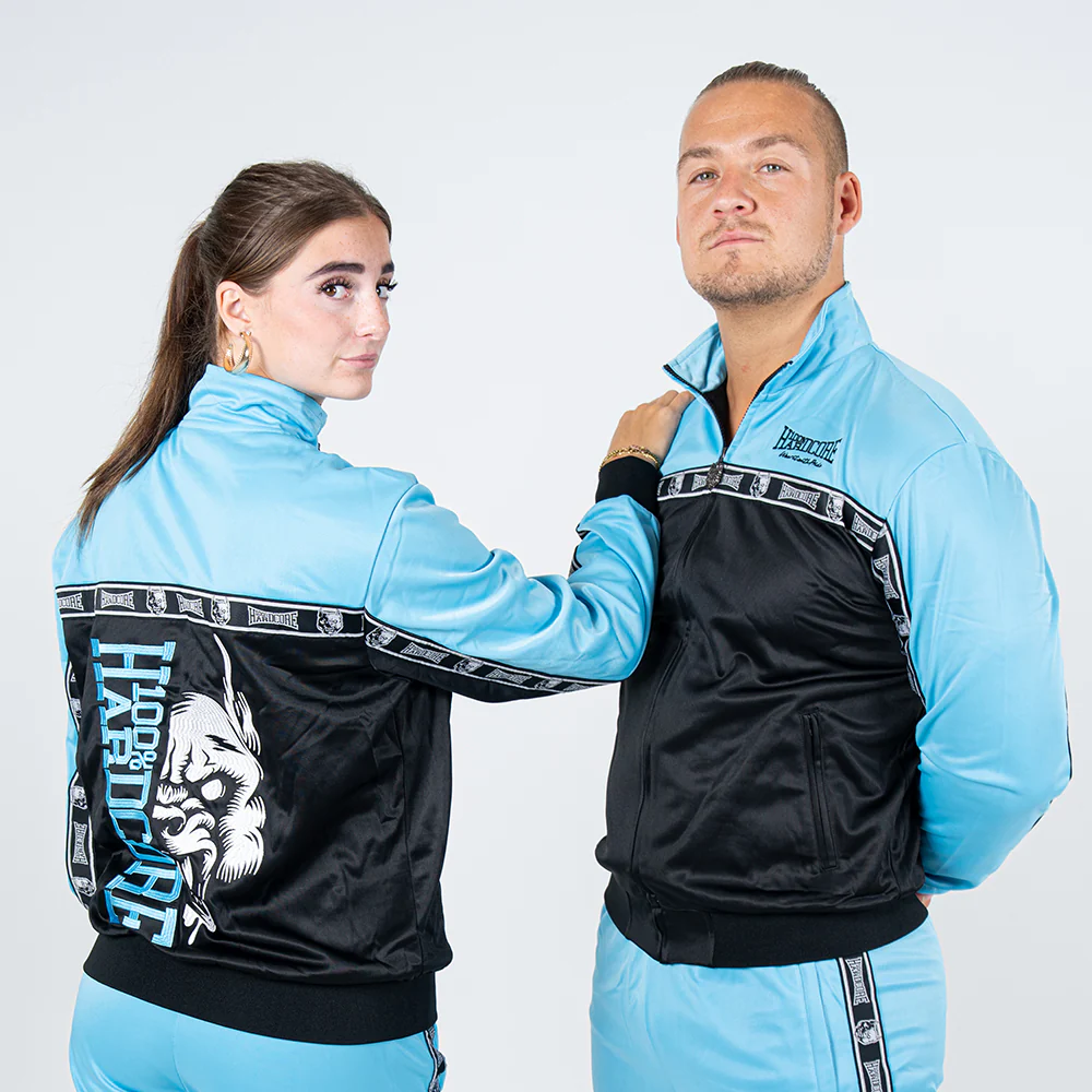 100% Hardcore Trainingsuit Essential Light Blue/Black - Image 3
