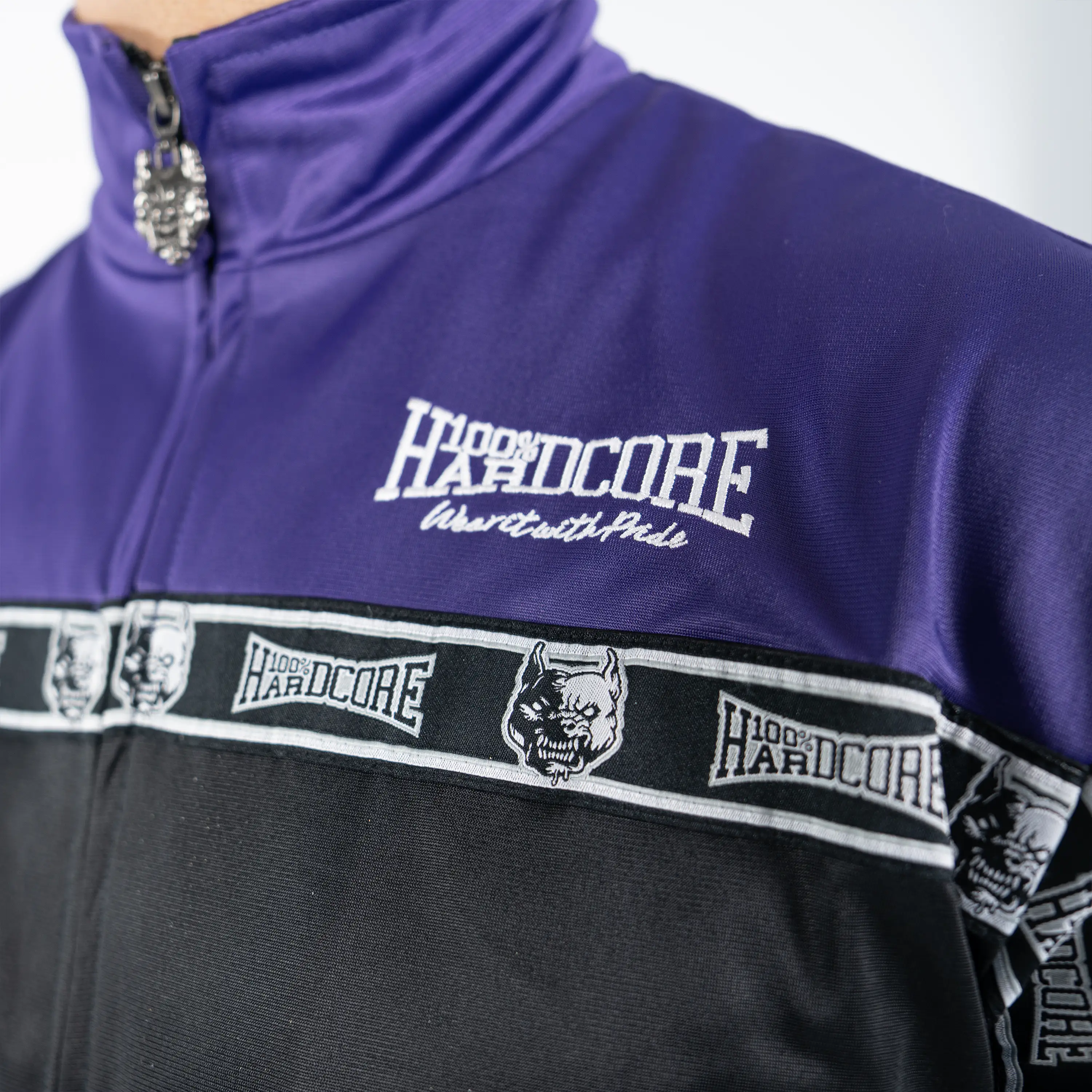 100% Hardcore Training Jacket Essential Purple - Image 6