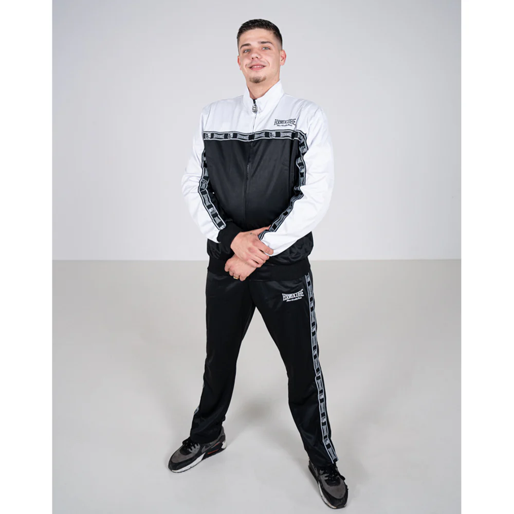 100% Hardcore Trainingsuit Essential White/Black - Image 3
