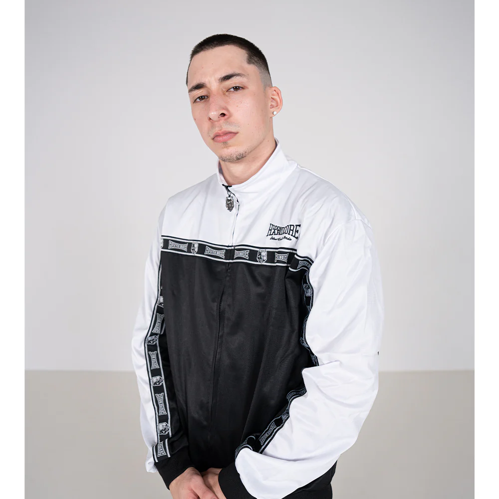 100% Hardcore Trainingsuit Essential White/Black - Image 4