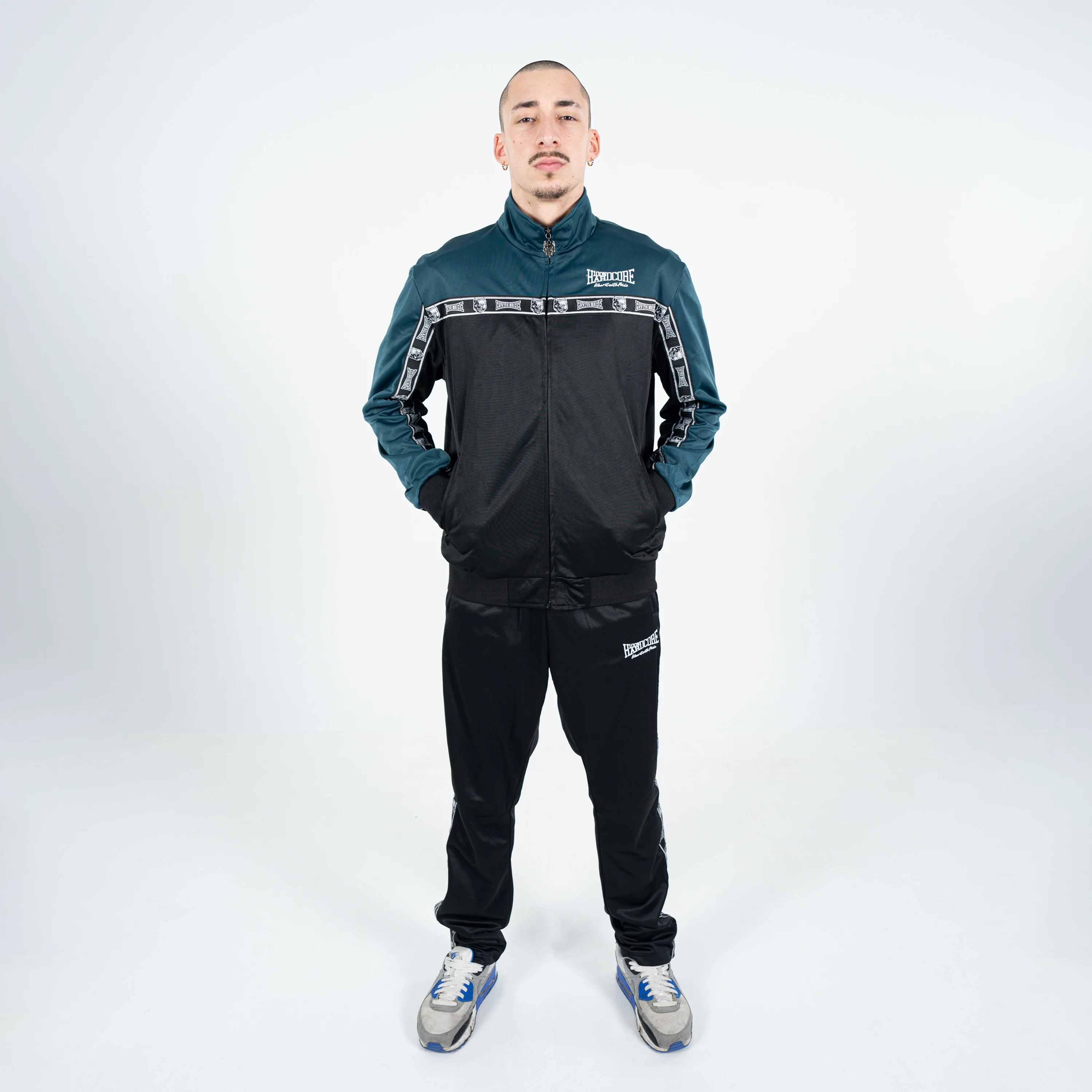 100% Hardcore Trainingsuit Essential Teal/Black - Image 4