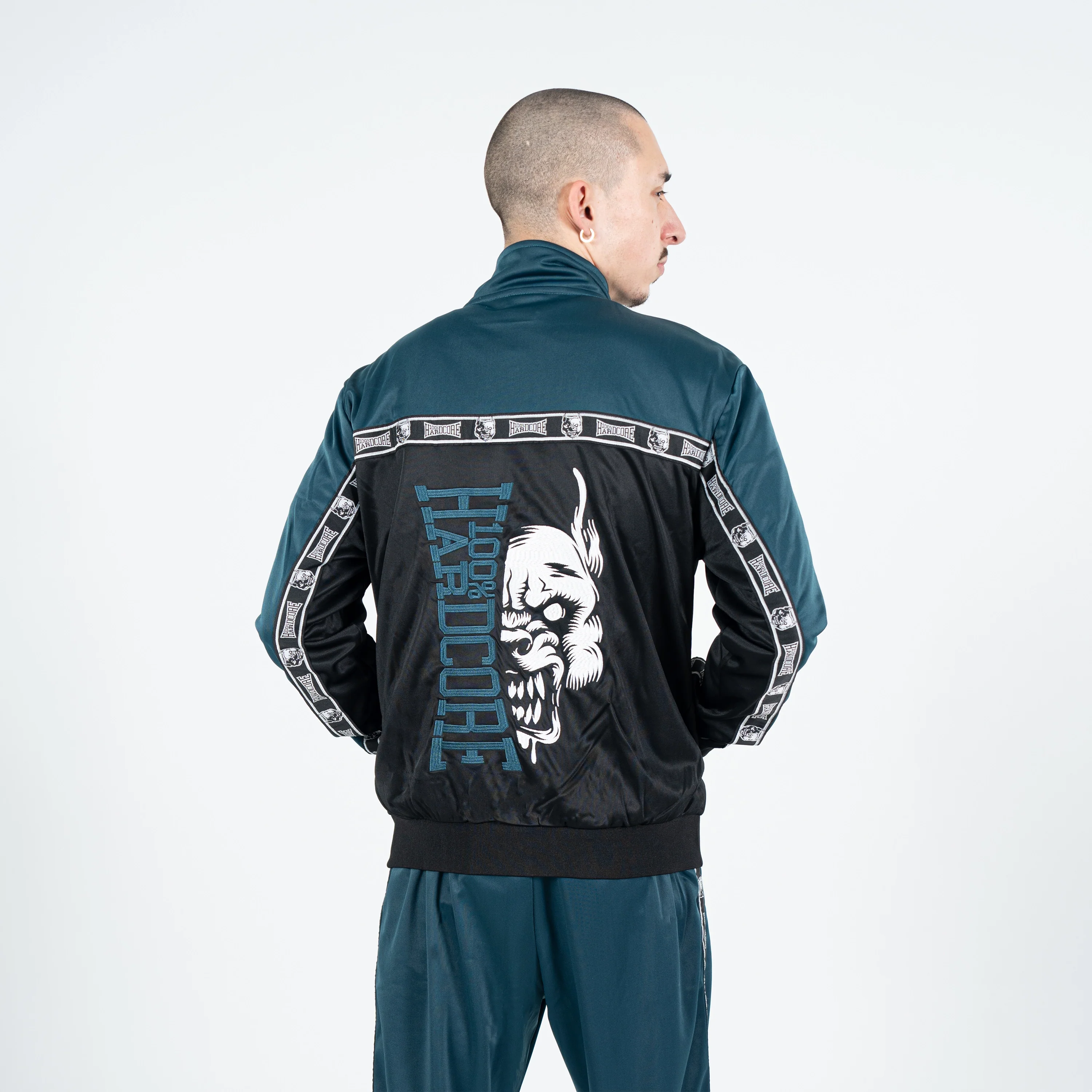 100% Hardcore Trainingsuit Essential Teal/Black - Image 6