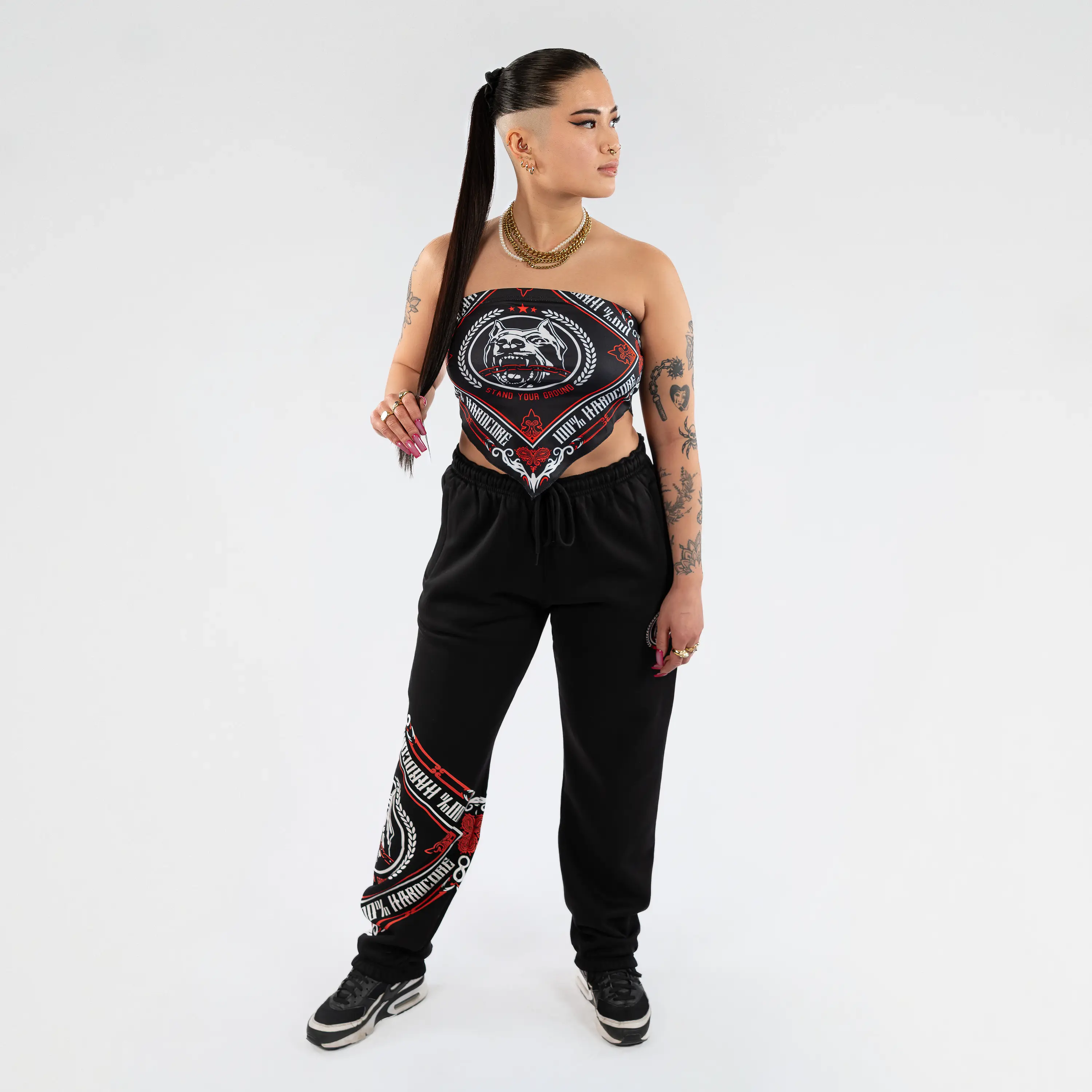 100% Hardcore Women Bandana Top - Image 4
