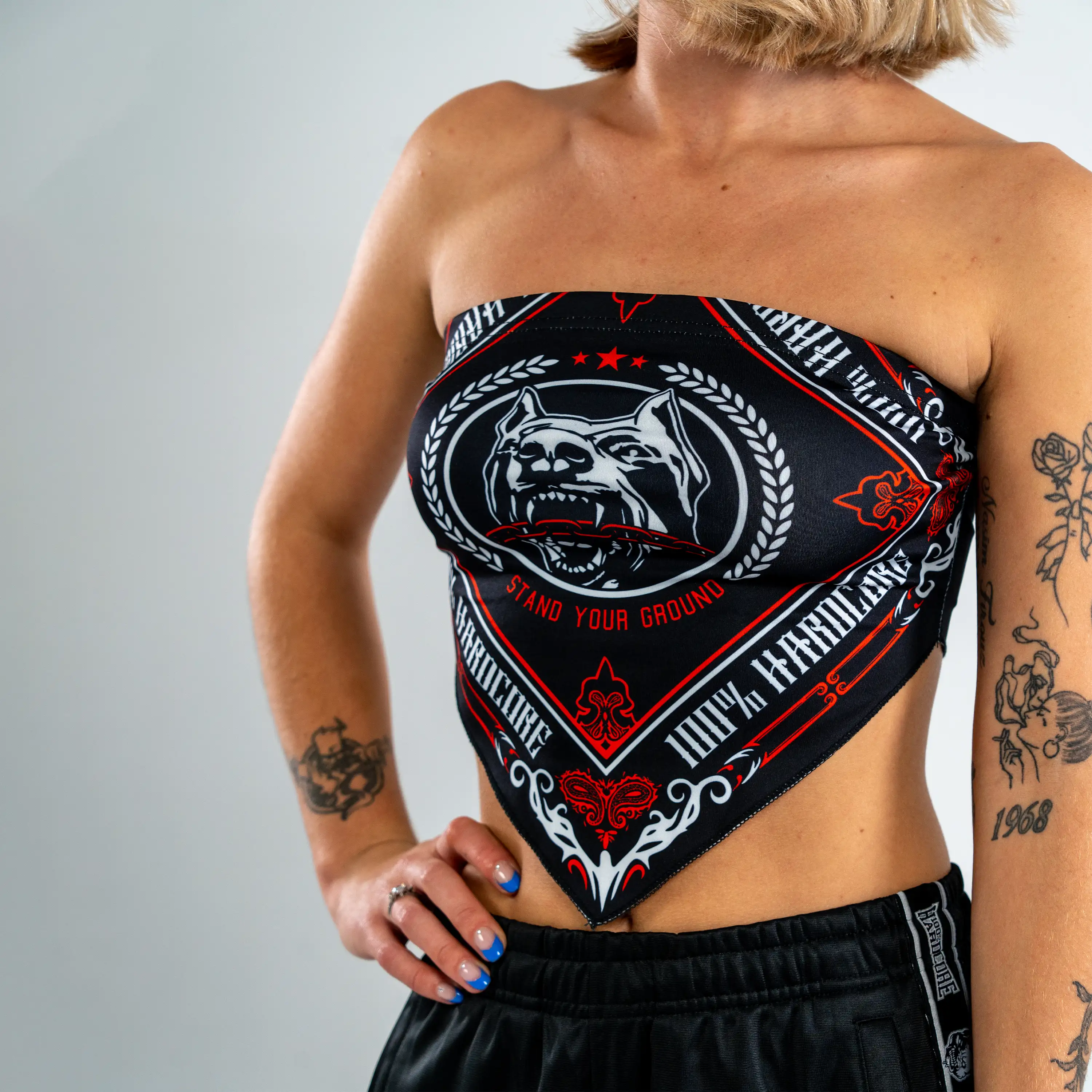 100% Hardcore Women Bandana Top - Image 5