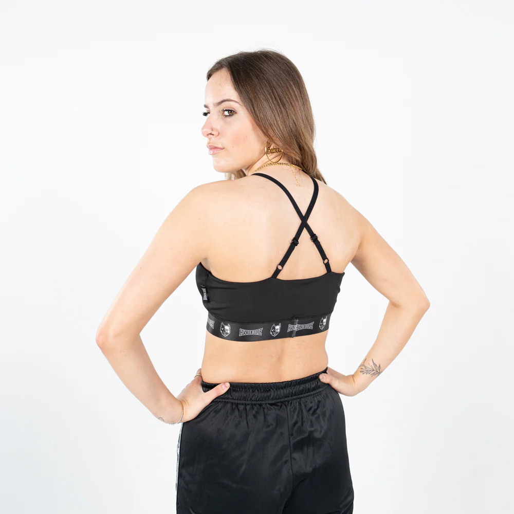 100% Hardcore Women Sport Top Taping Black - Image 3