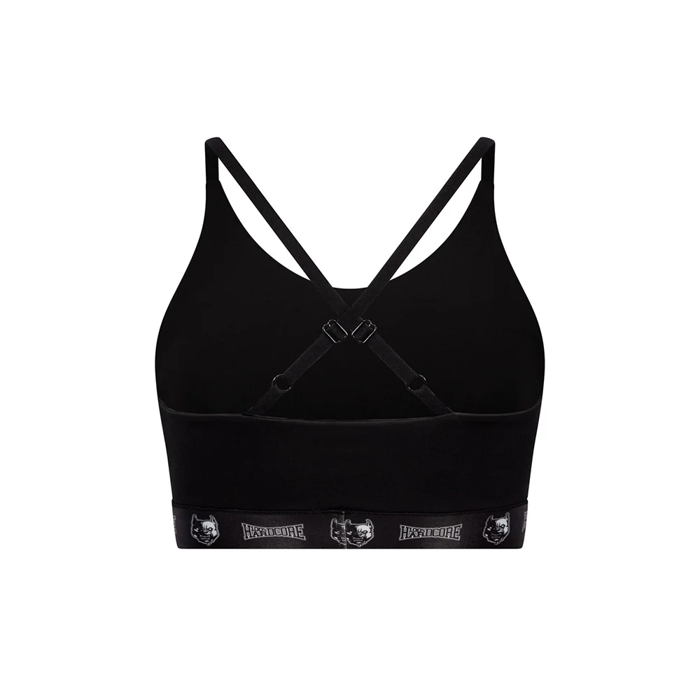 100% Hardcore Women Sport Top Taping Black - Image 7