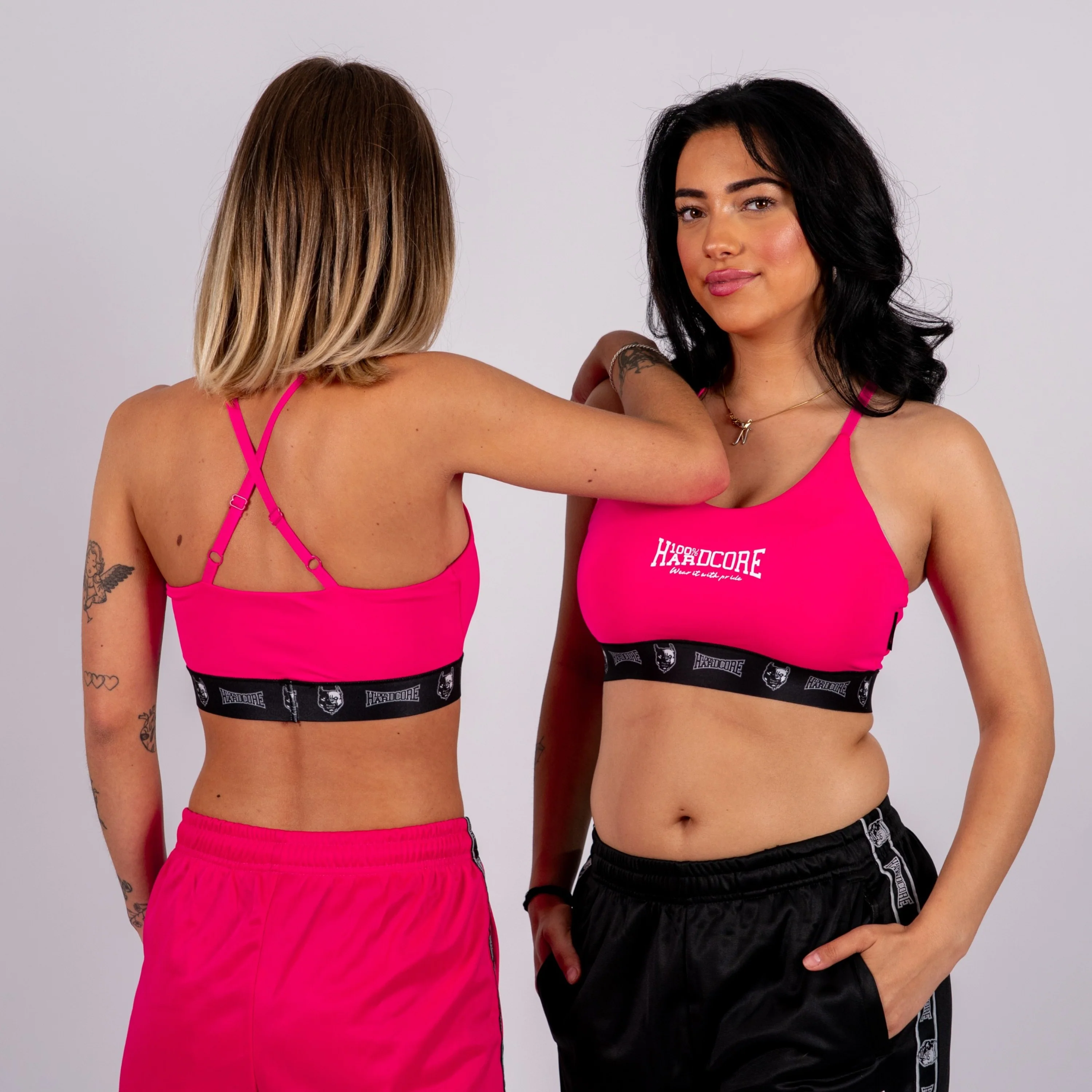 100% Hardcore Women Sport Top Taping Fuchsia - Image 5