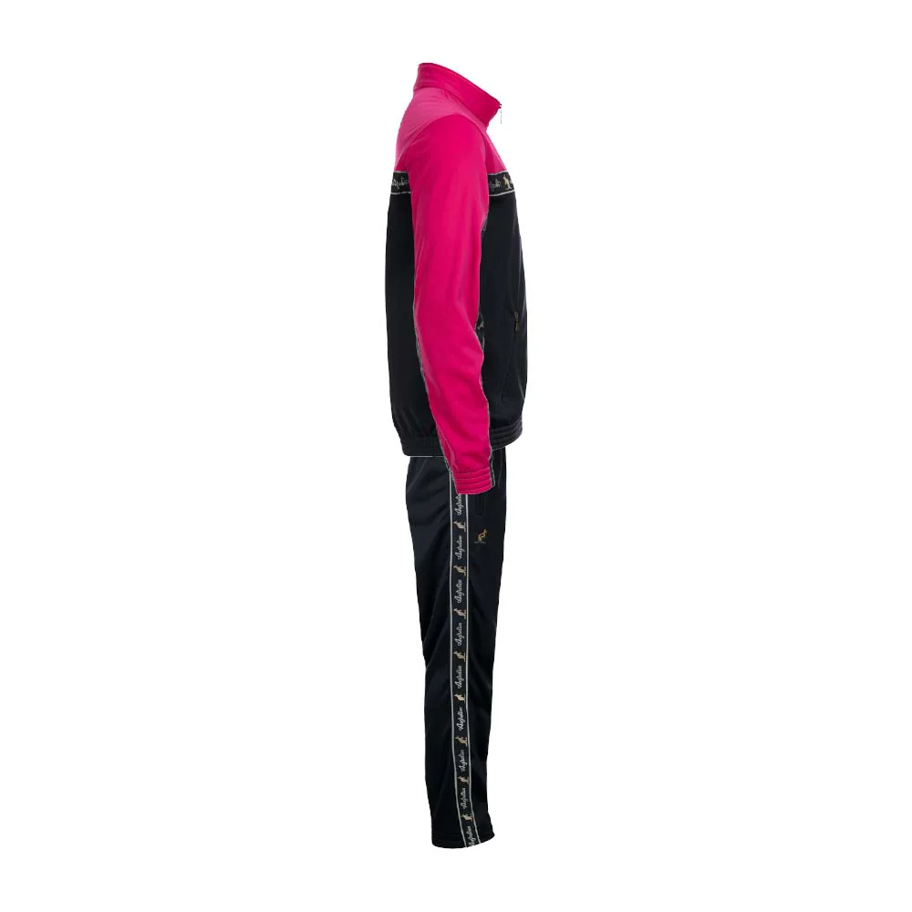 Australian Acetate Trainingsuit With Taping Pink/Black - Image 3