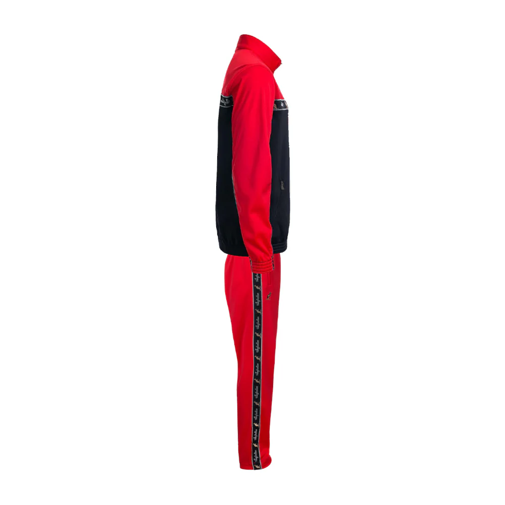 Australian Acetate Trainingsuit With Taping Red - Image 4