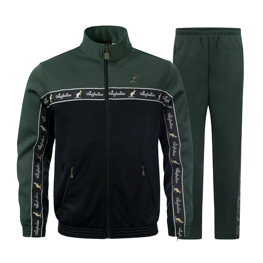 Australian Acetate Trainingsuit With Taping Woodland