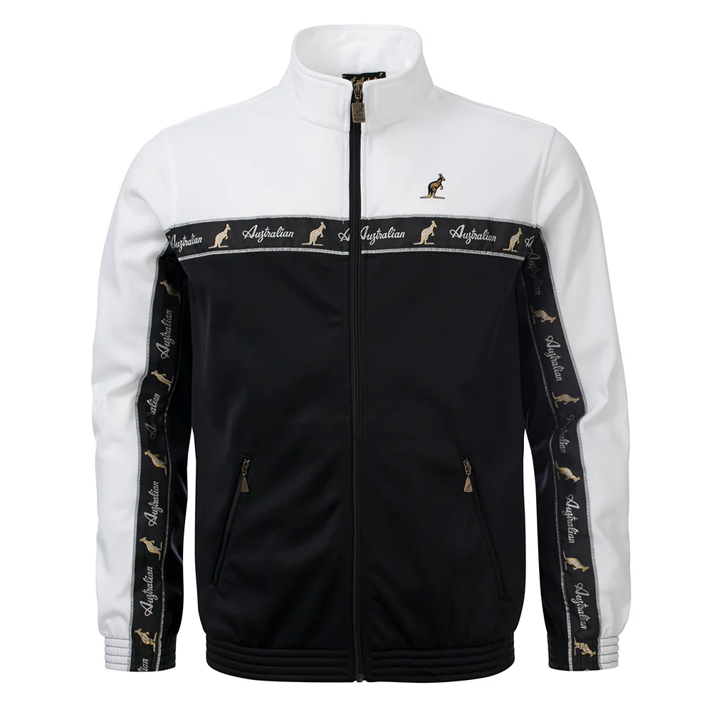 Australian Duo Training Jacket With Black Taping Black | White
