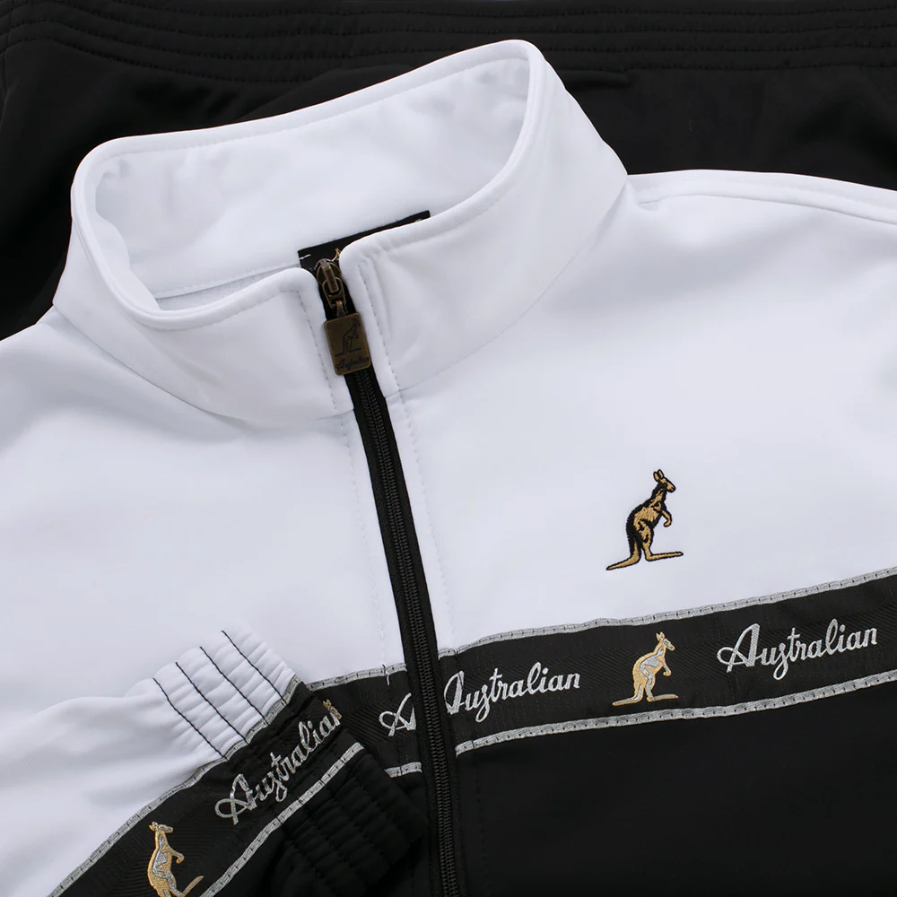 Australian Duo Training Jacket With Black Taping Black | White - Image 5