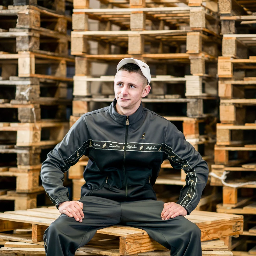 Australian Duo Training Jacket With Taping Black | Antracite - Image 5