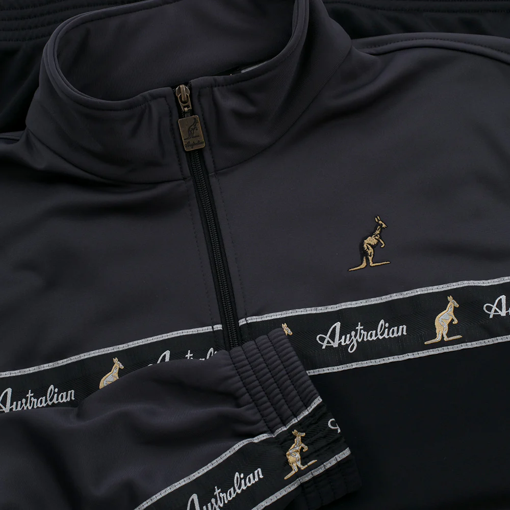 Australian Duo Training Jacket With Taping Black | Antracite - Image 6
