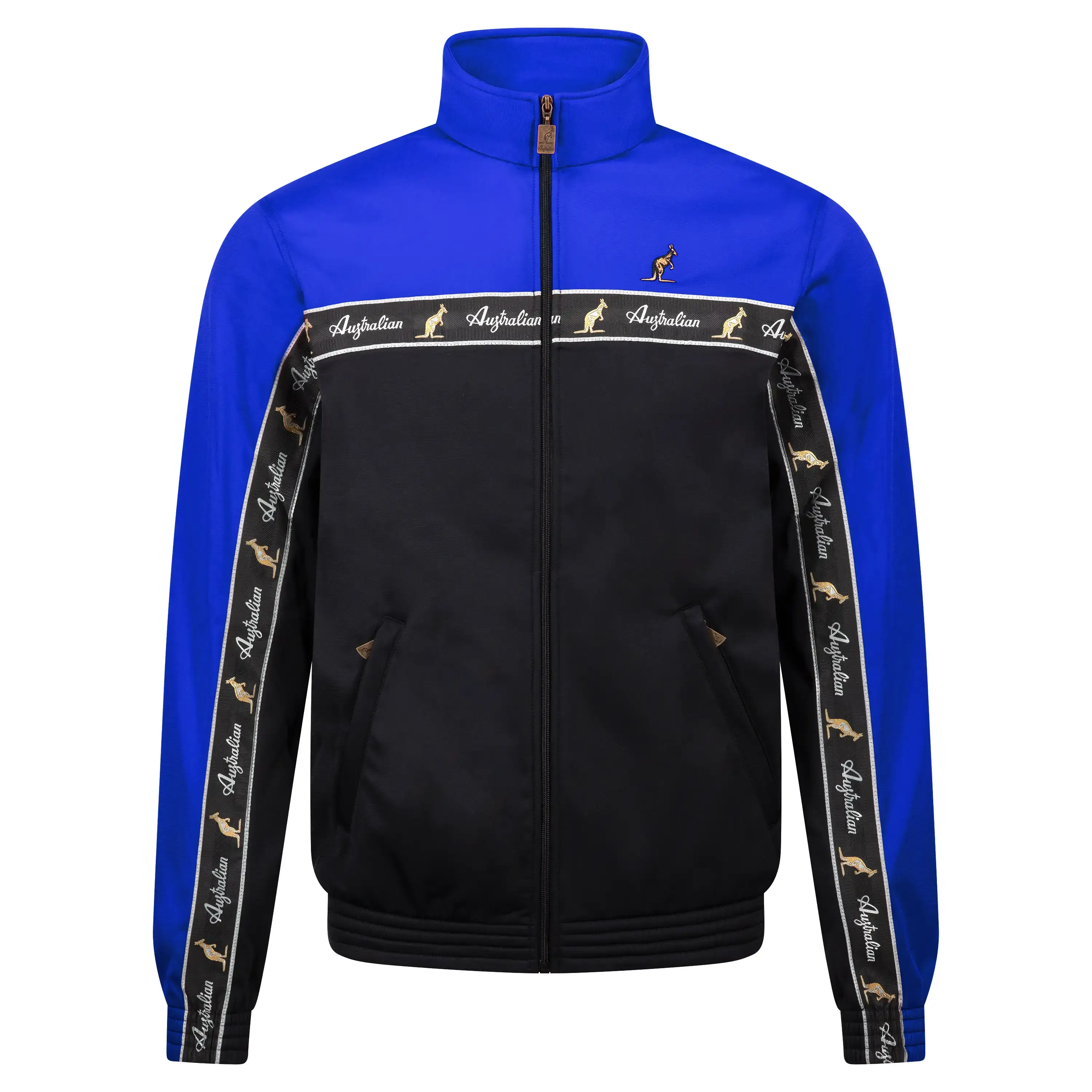 Australian Duo Training Jacket With Taping Black | Cornflower Blue