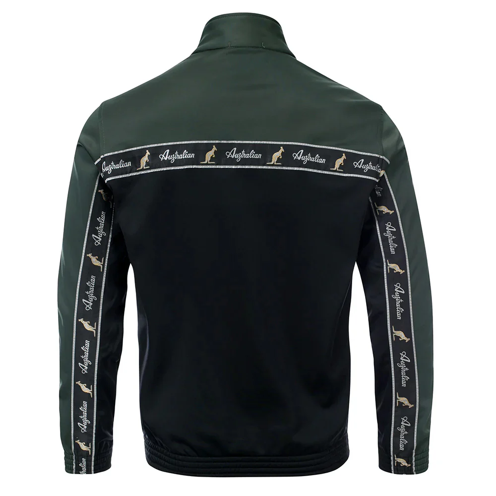Australian Acetate Trainingsuit With Taping Woodland/Black - Image 2