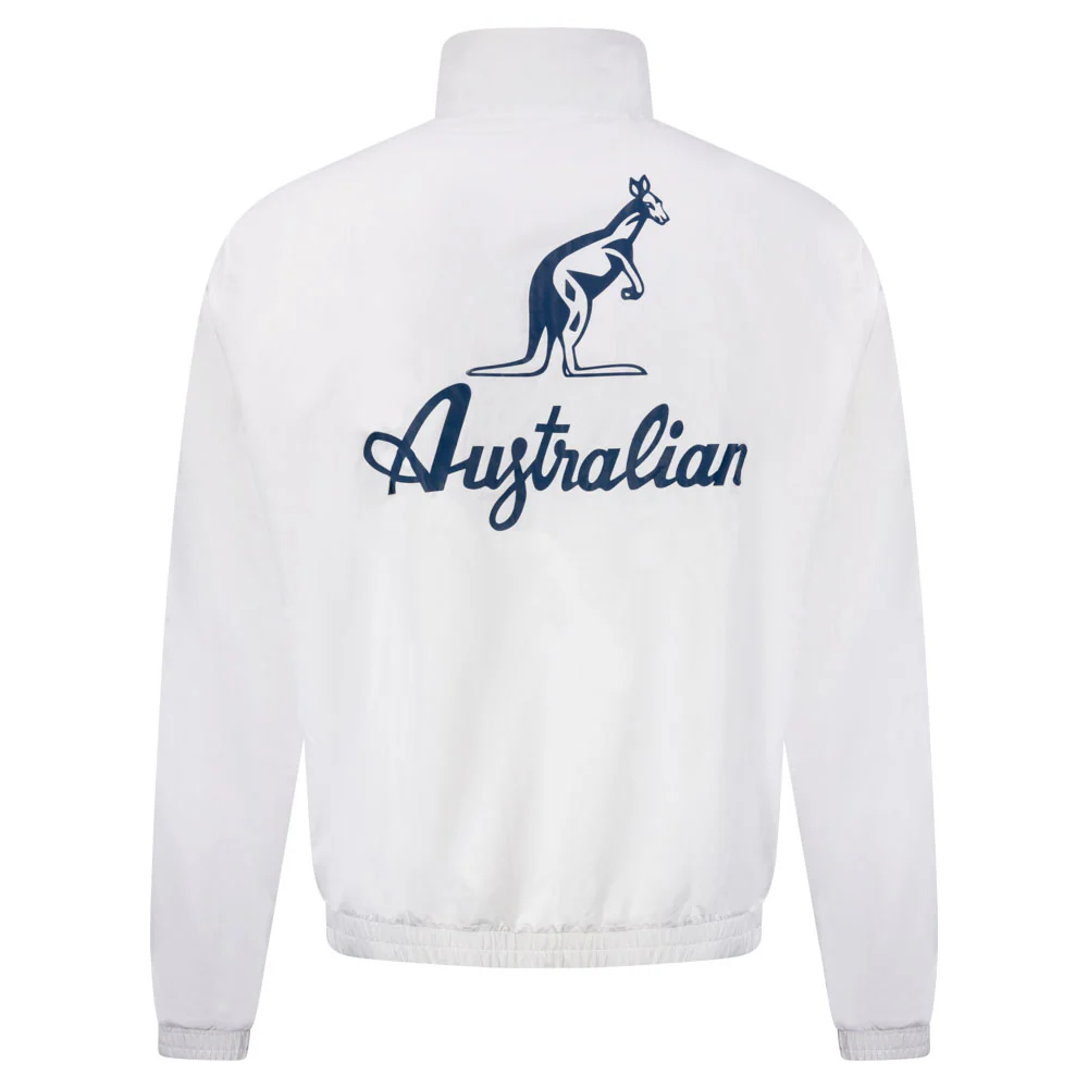 Australian Oldschool Training Jacket Libero Tennis White/Blue - Image 4