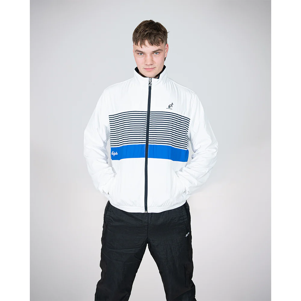 Australian Oldschool Training Jacket Libero Tennis White/Blue - Image 7