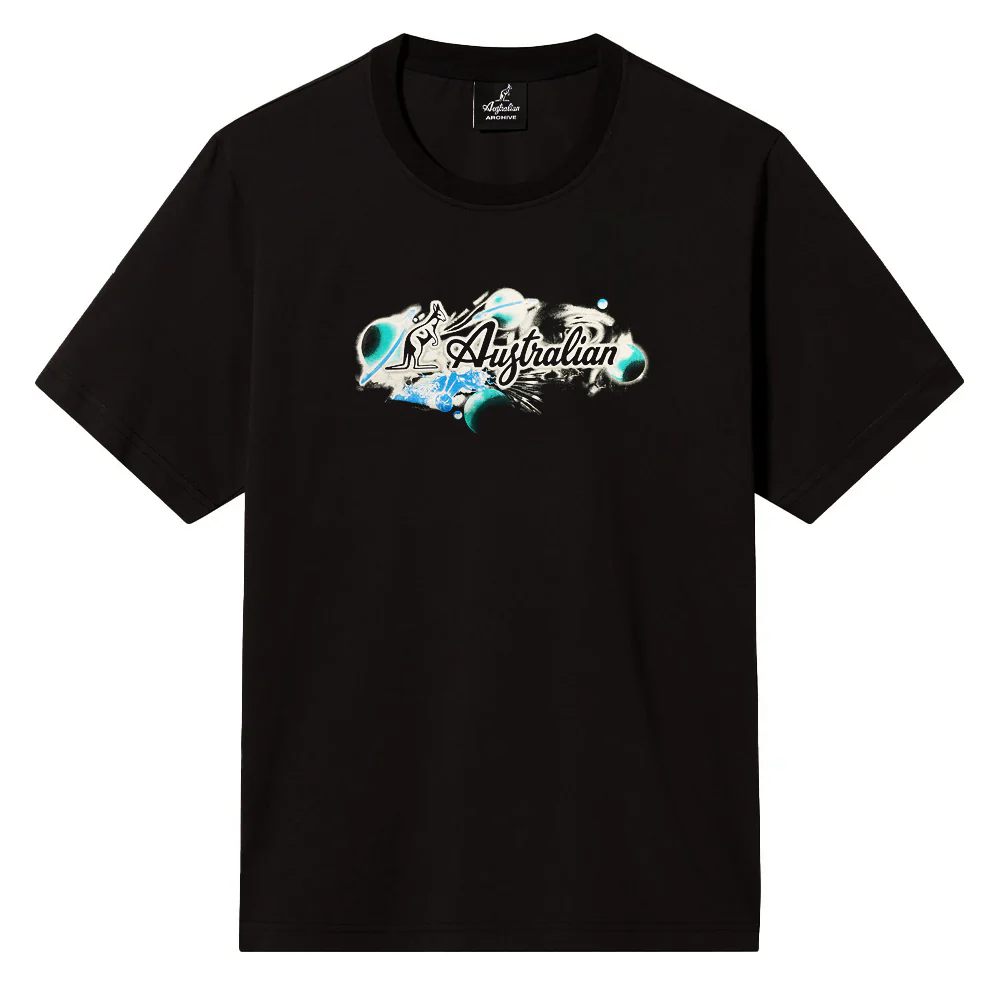 Australian T-Shirt Planets Jersey Black