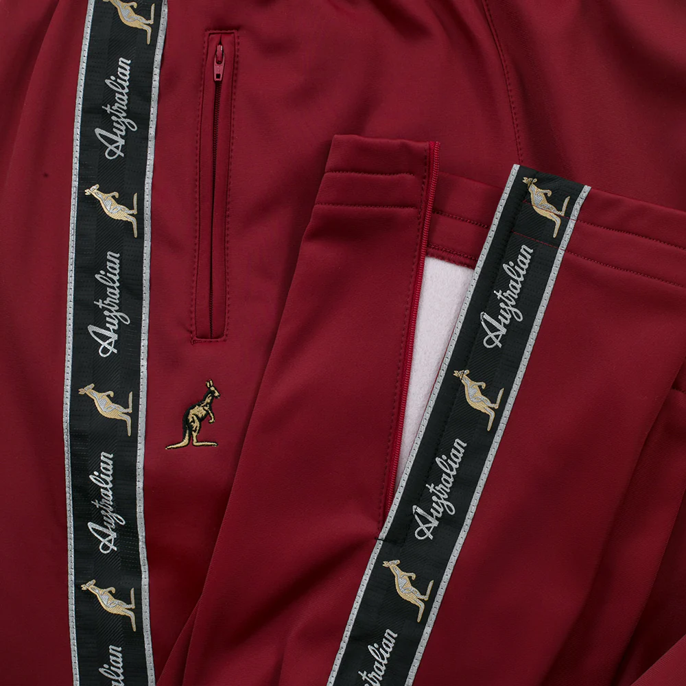 Australian Training Pants with Taping Bordeaux - Image 6
