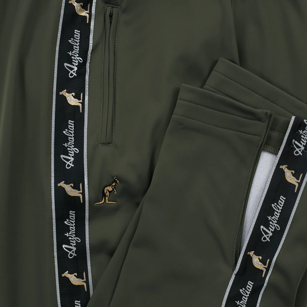 Australian Training Pants With Taping Dark Green - Image 4