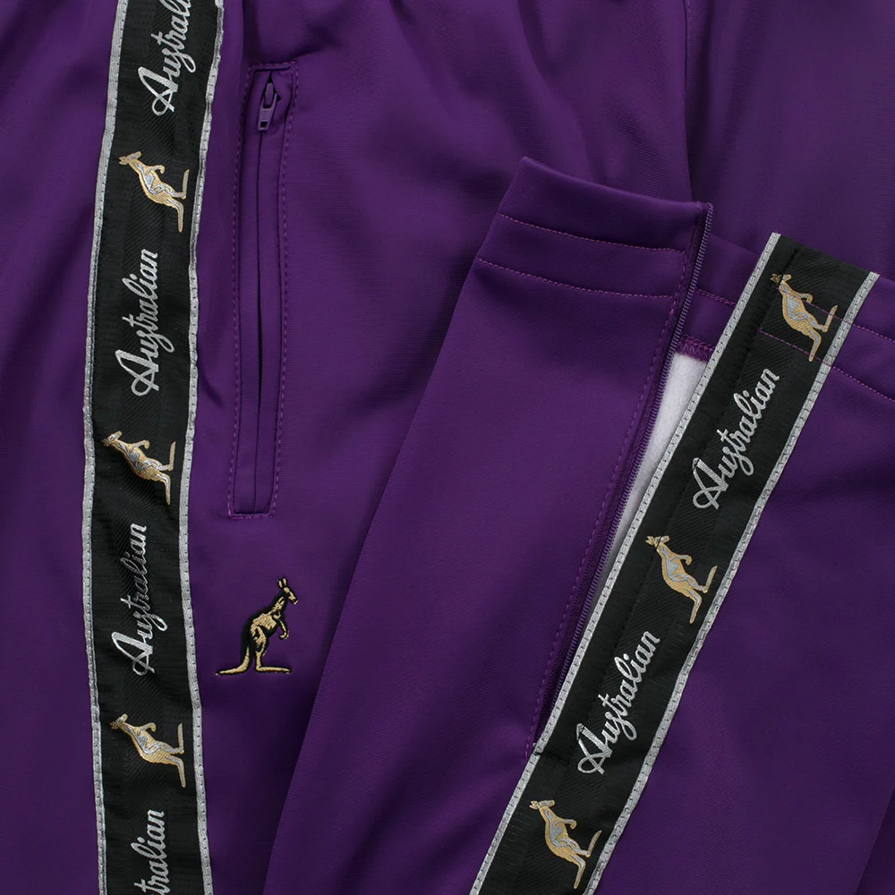Australian Training Pants with Taping Purple - Image 5