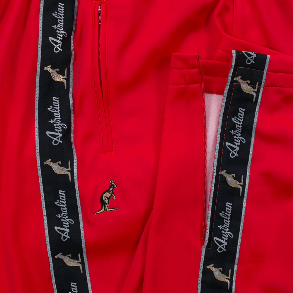 Australian Training Pants With Taping Red - Image 6