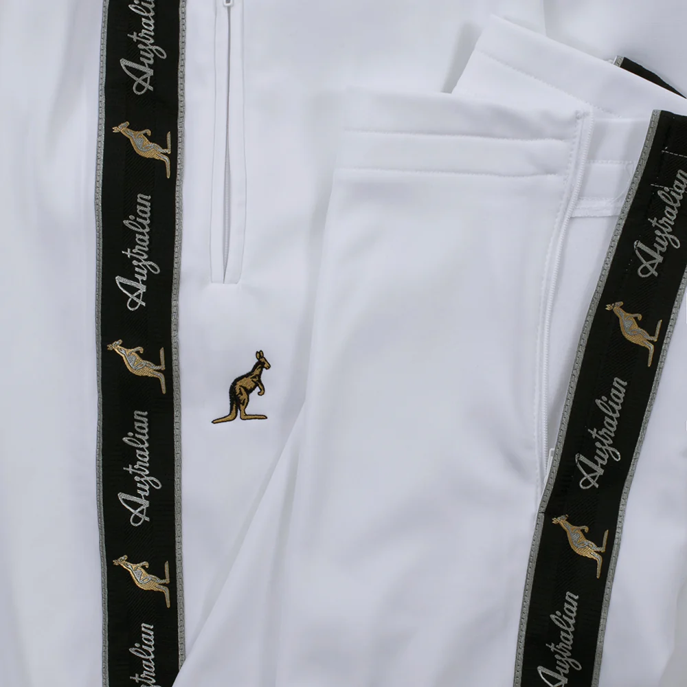 Australian Training Pants with Taping White - Image 5
