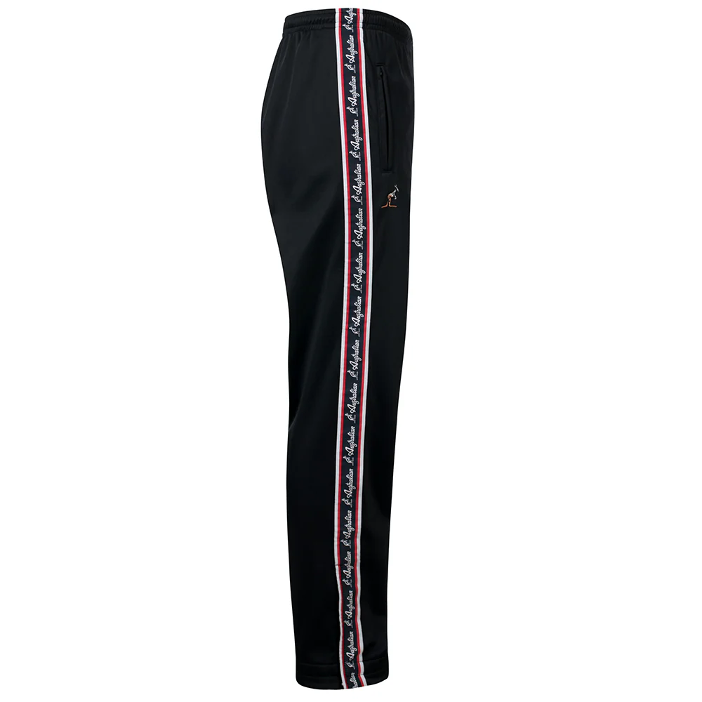 Australian Training Pants with Tri-Color Taping Black - Image 2