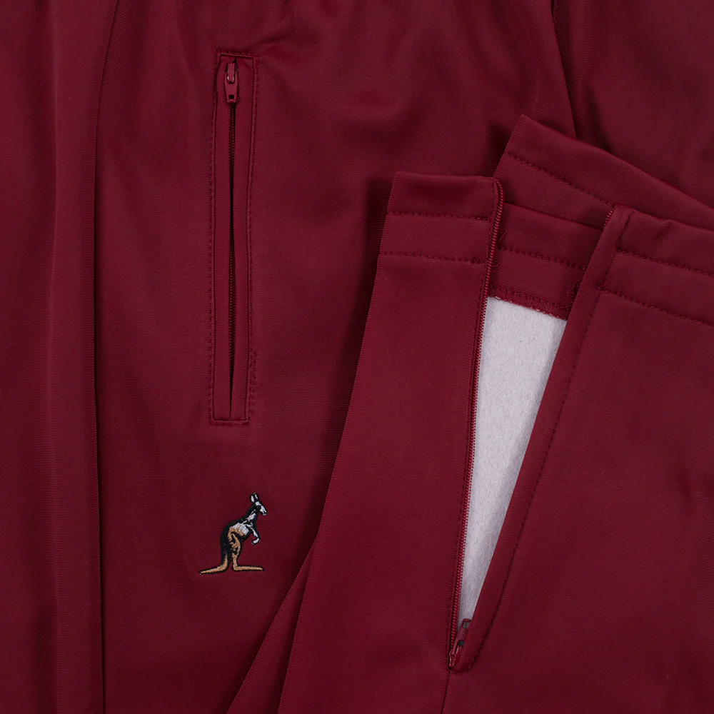Australian Uni Training Pants Acetate Burgundy - Image 4