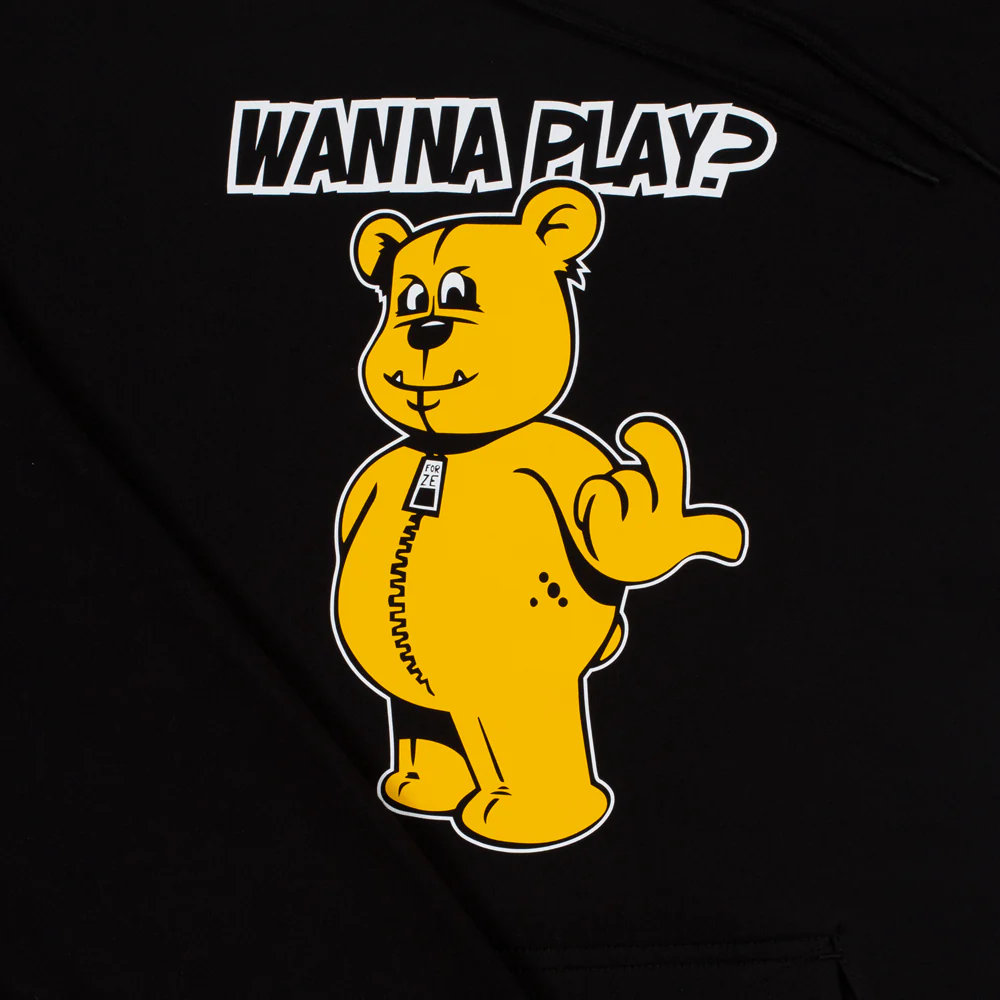 Dj Paul Elstak Hoodie Forze Wanna Play? Black - Image 5