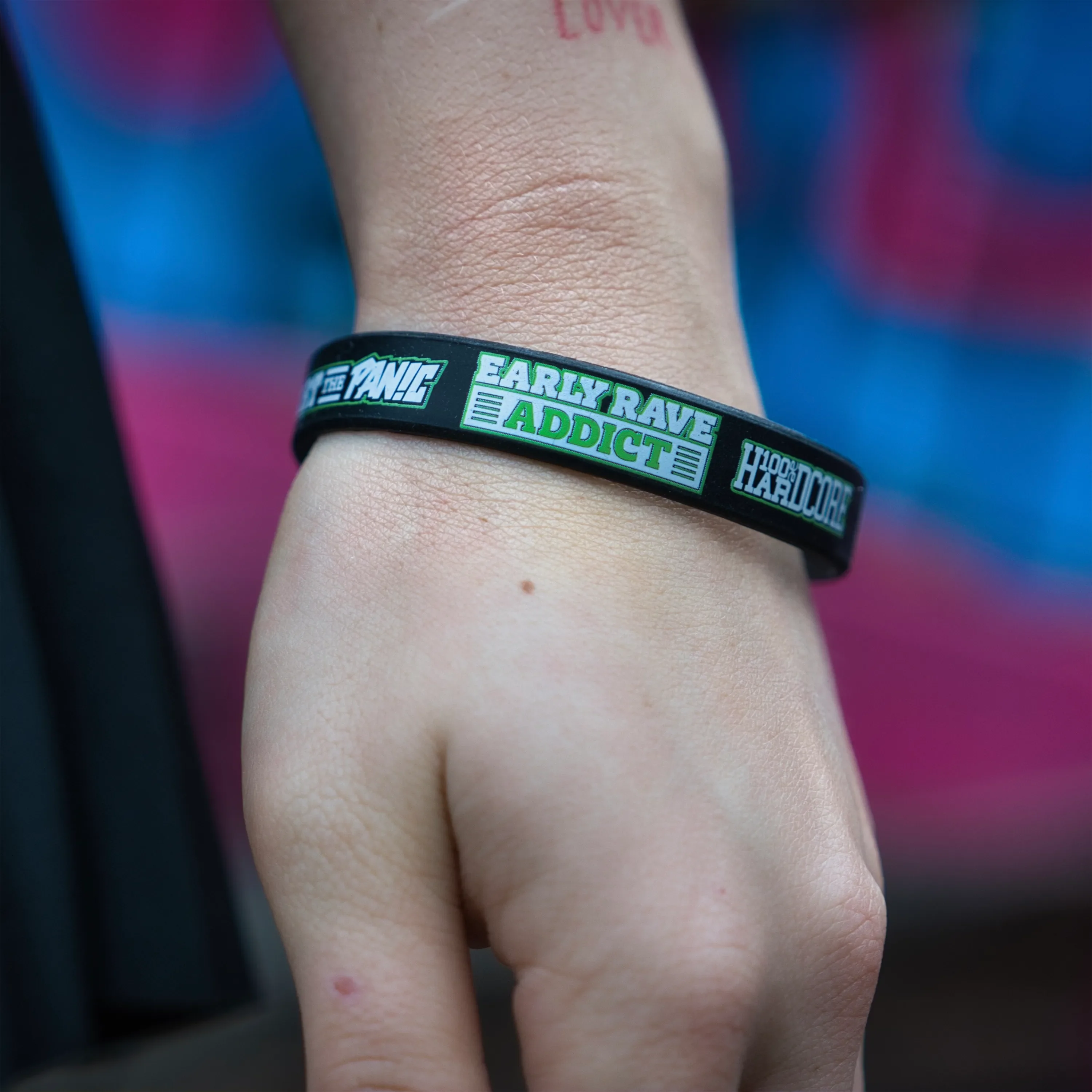DJ Panic Early Rave Addict Wristband - Image 3