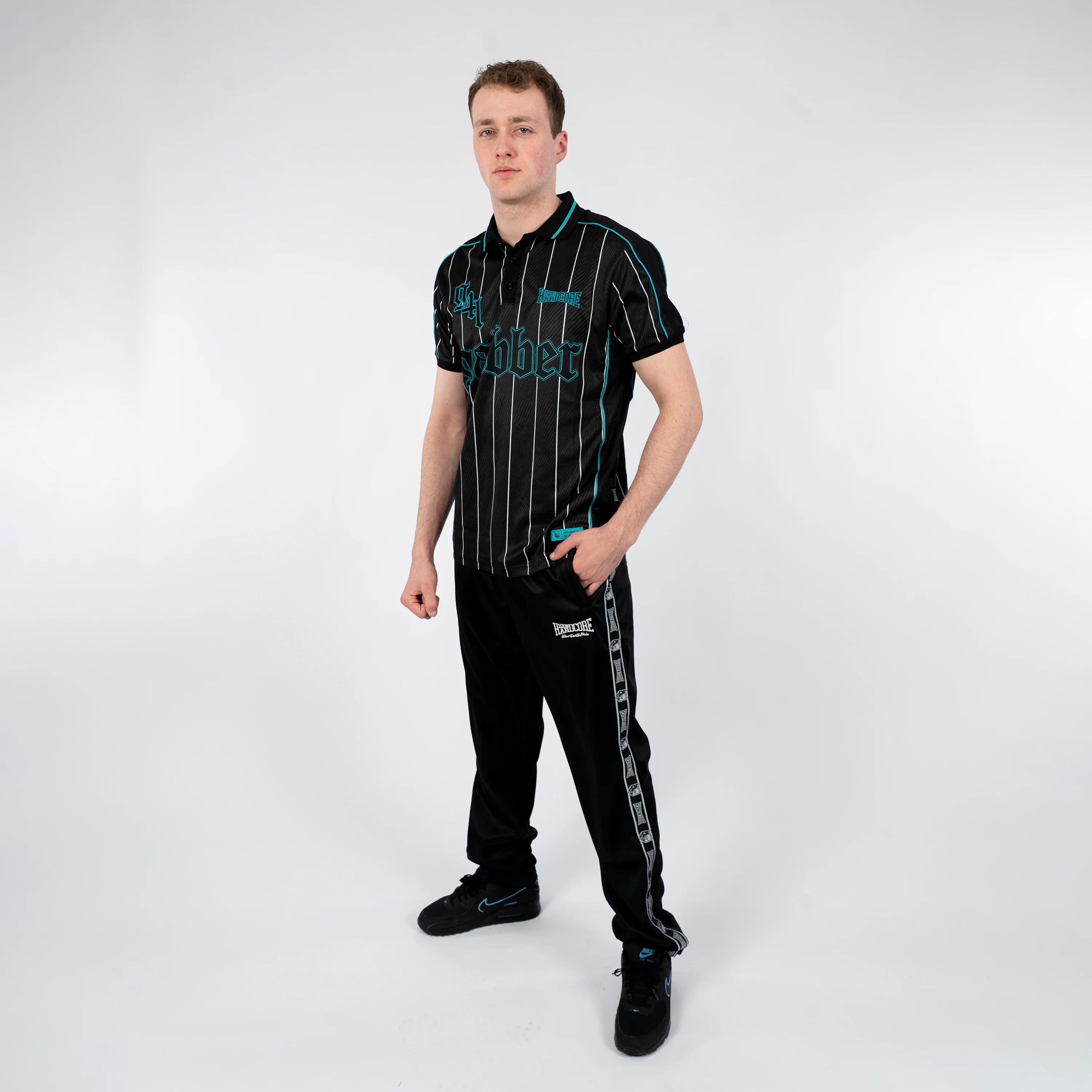 Gabber Soccershirt Striped Turquoise - Image 5