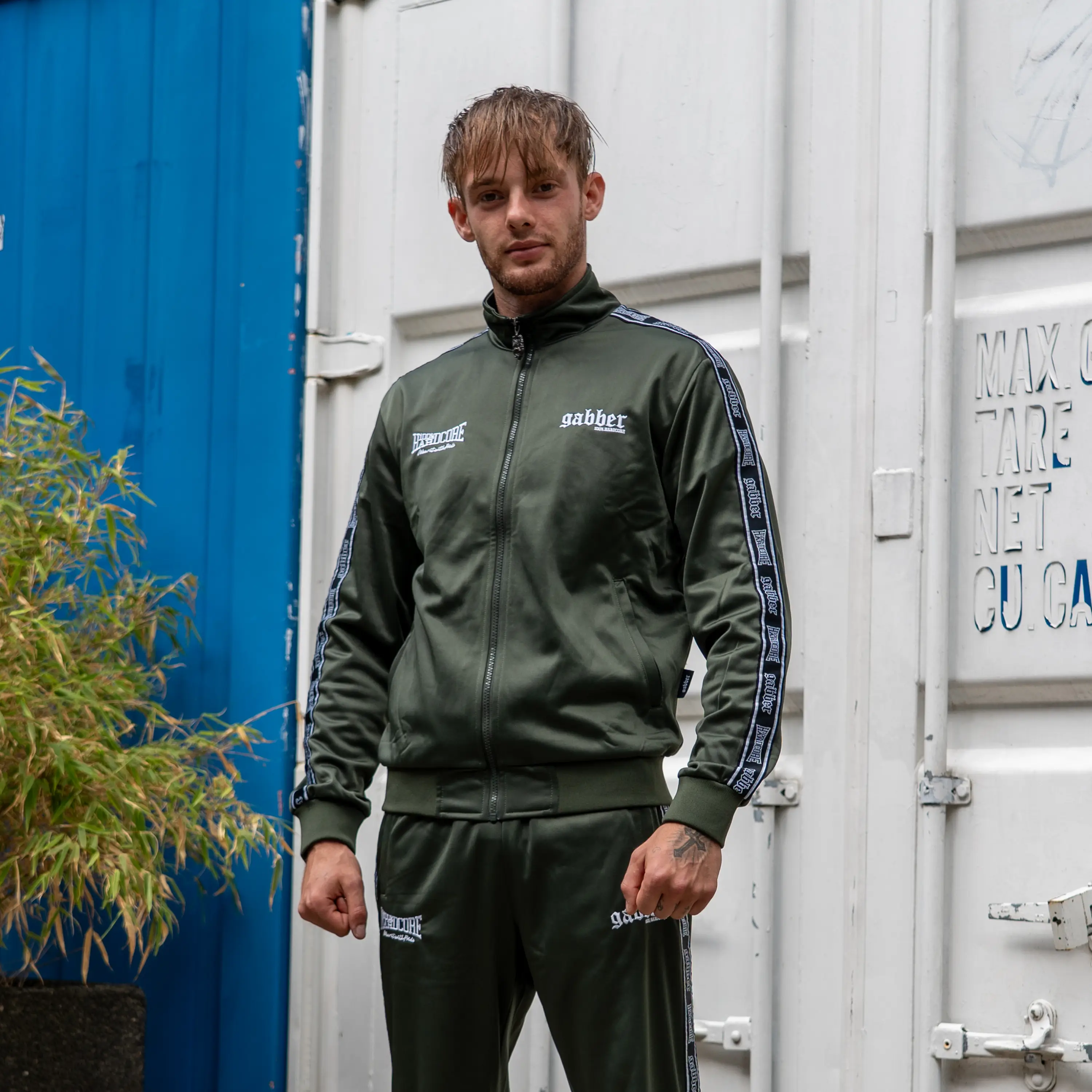 Gabber Training Jacket Army Green - Image 3