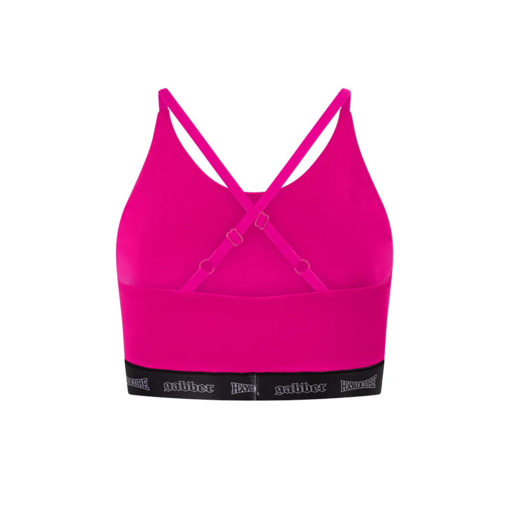 Gabber Women Sport Top Taping Fuchsia - Image 3