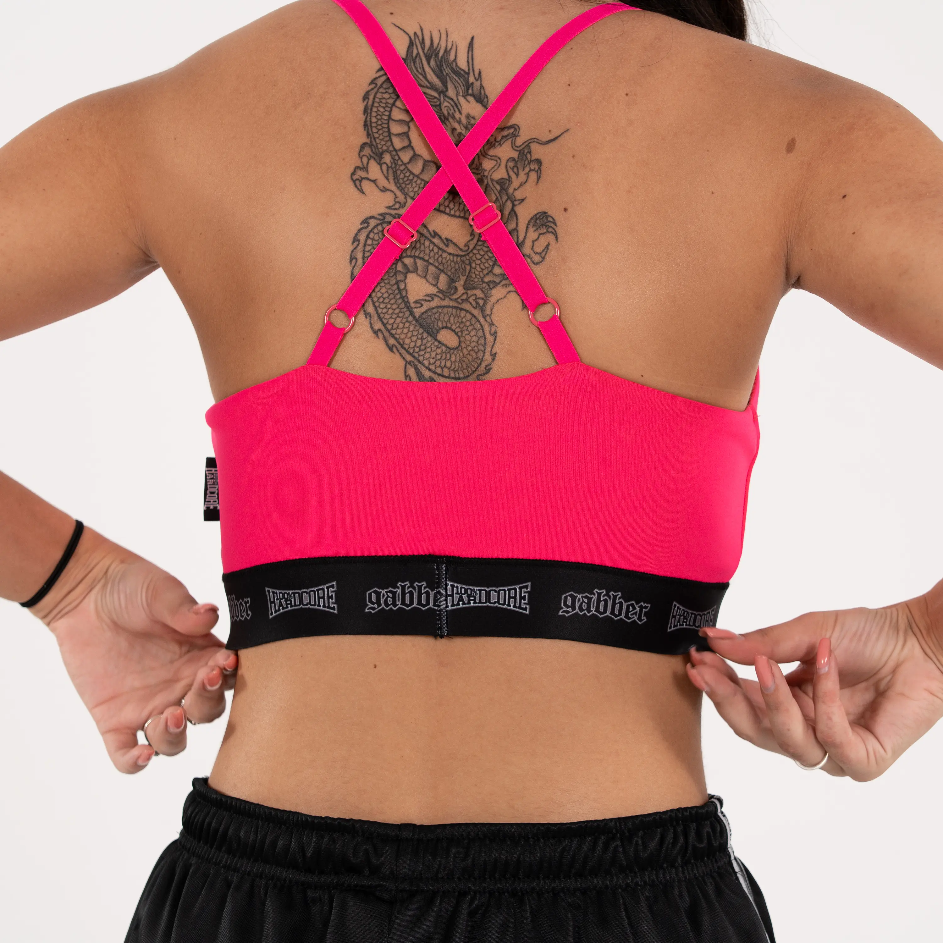 Gabber Women Sport Top Taping Fuchsia - Image 4