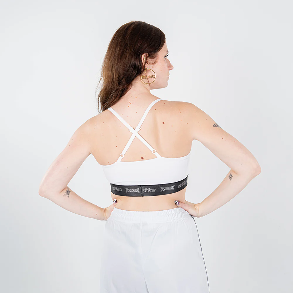 Gabber Women Sport Top Taping White - Image 3