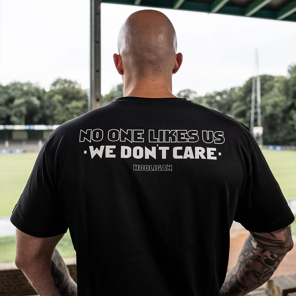 Hooligan Streetwear T-shirt We Don't Care Black - Image 3