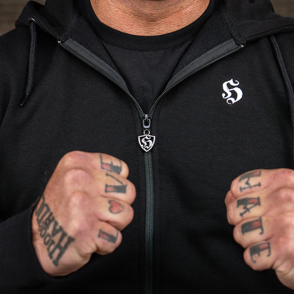 Hooligan Streetwear Hooded Zipper We Don't Care - Image 3