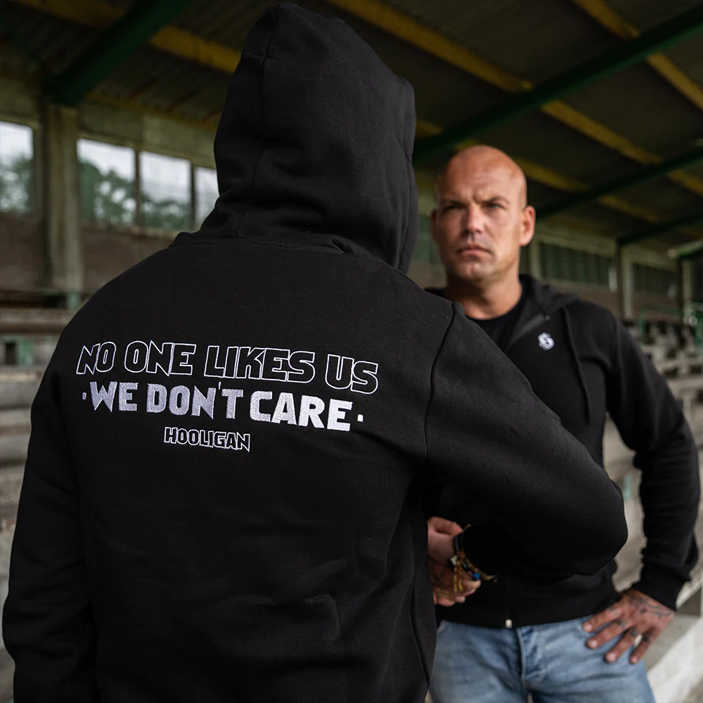 Hooligan Streetwear Hooded Zipper We Don't Care - Image 4