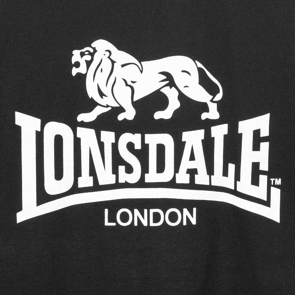 Lonsdale Classic T-Shirt Old Logo Black - Image 4