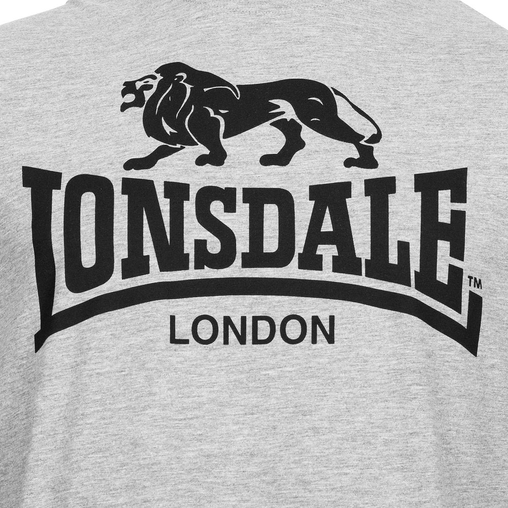 Lonsdale Classic T-Shirt Old Logo Grey - Image 3