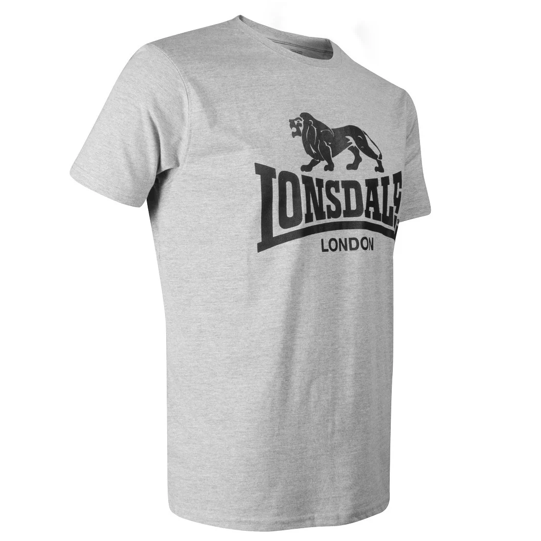 Lonsdale Classic T-Shirt Old Logo Grey - Image 4